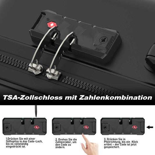 Vallsero LG3 Koffer Set 5-teilig(Schwarz)