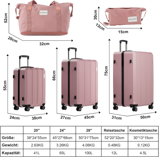 Vallsero LG1 Koffer Set(Roségold)