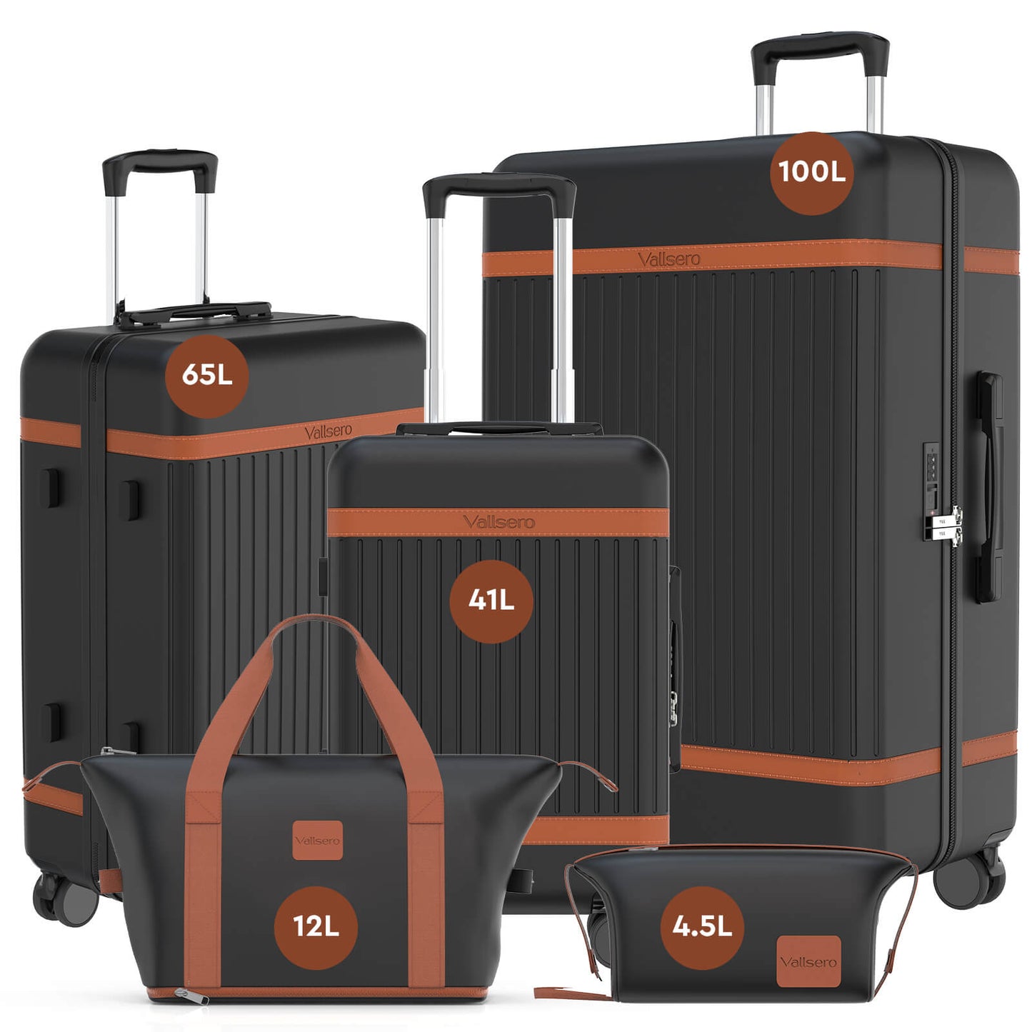 Vallsero LG4 Kofferset 5-teilig