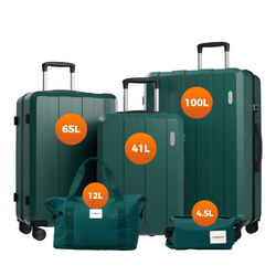 Vallsero LG1 Koffer Set,(Dunkelgrün)