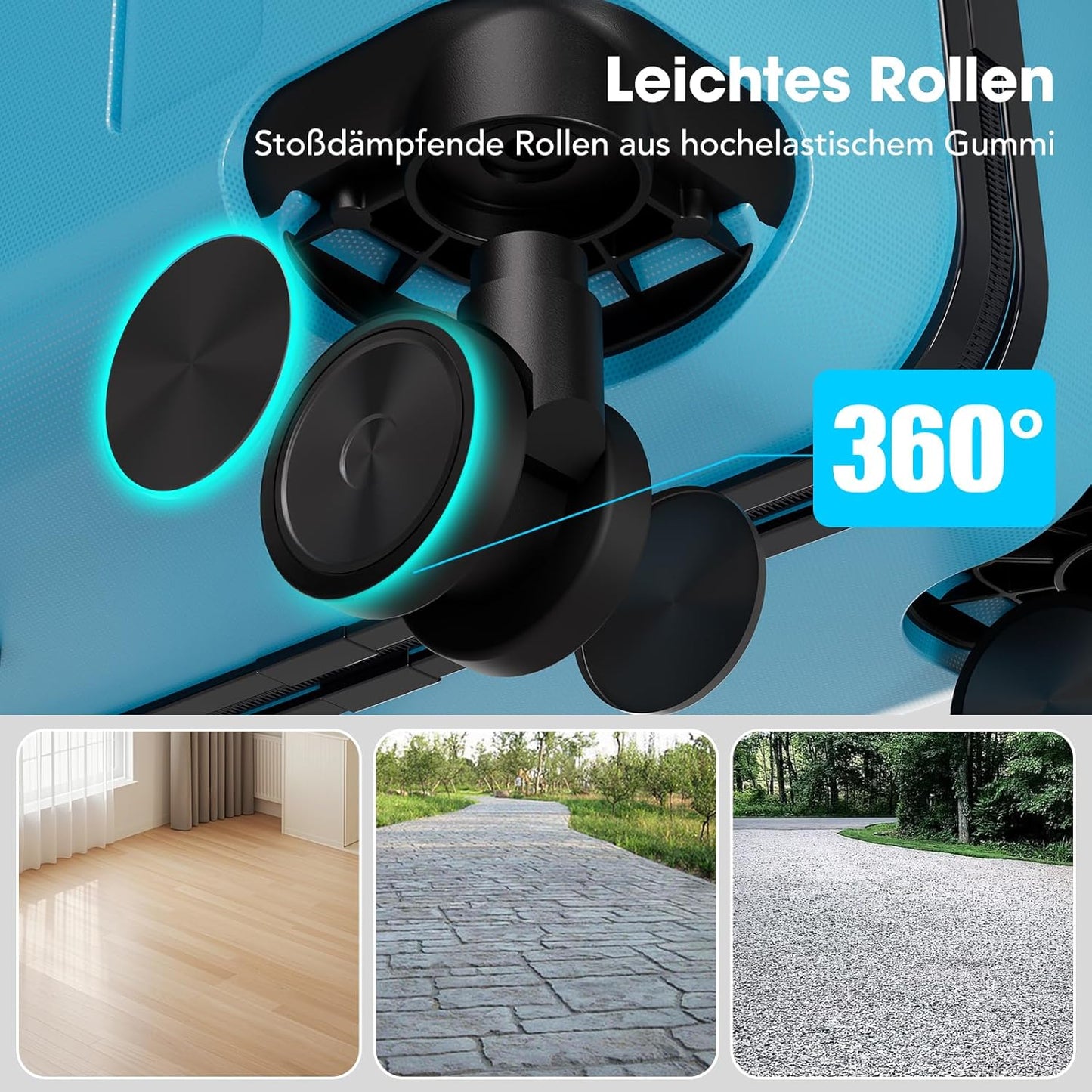 Vallsero LG1 Koffer Set(Hellblau)
