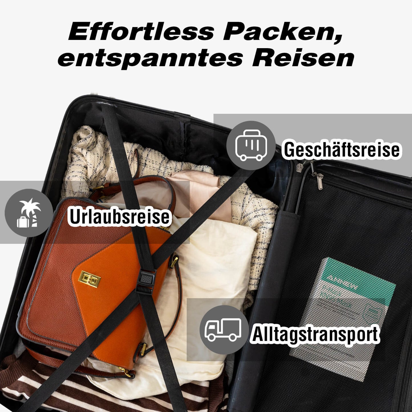 Vallsero LG3 Koffer Set 5-teilig(Schwarz)