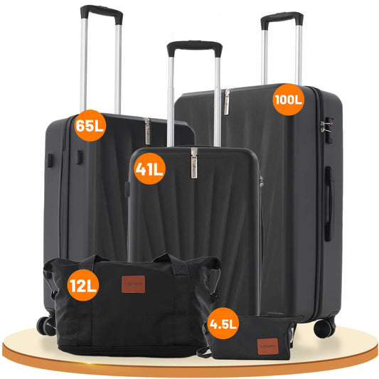 Vallsero LG3 Koffer Set 5-teilig(Schwarz)