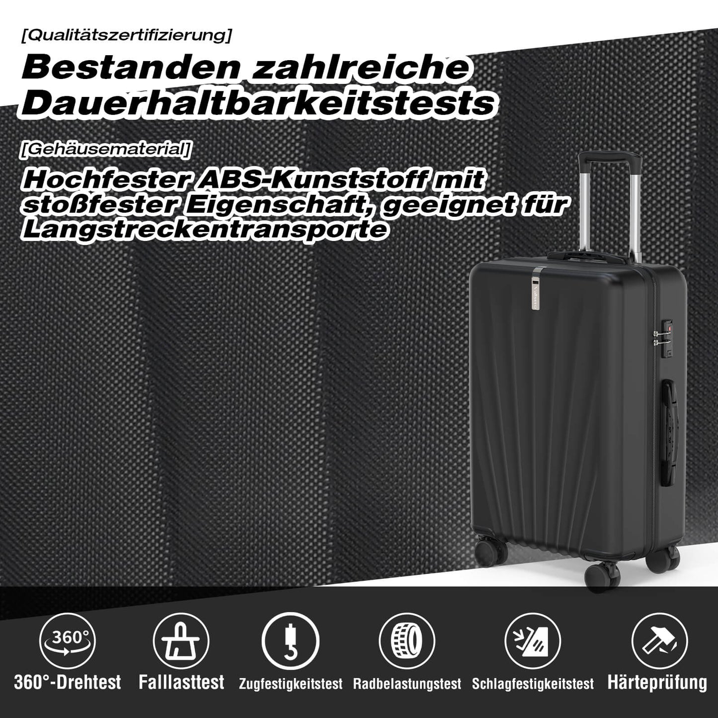 Vallsero LG3 Koffer Set 5-teilig(Schwarz)
