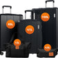 Vallsero LG1 Koffer Set(Schwarz)