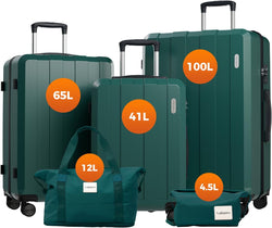 Vallsero LG1 Koffer Set,(Dunkelgrün)