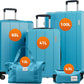 Vallsero LG1 Koffer Set(Hellblau)