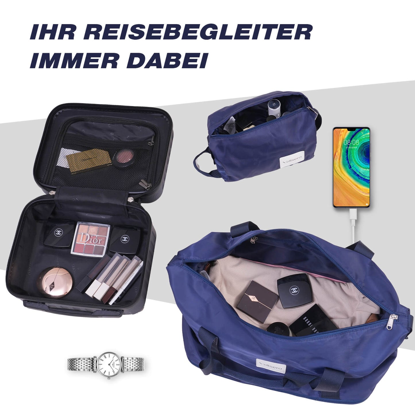Vallsero LG2 Koffer Set (Dunkel Blau)