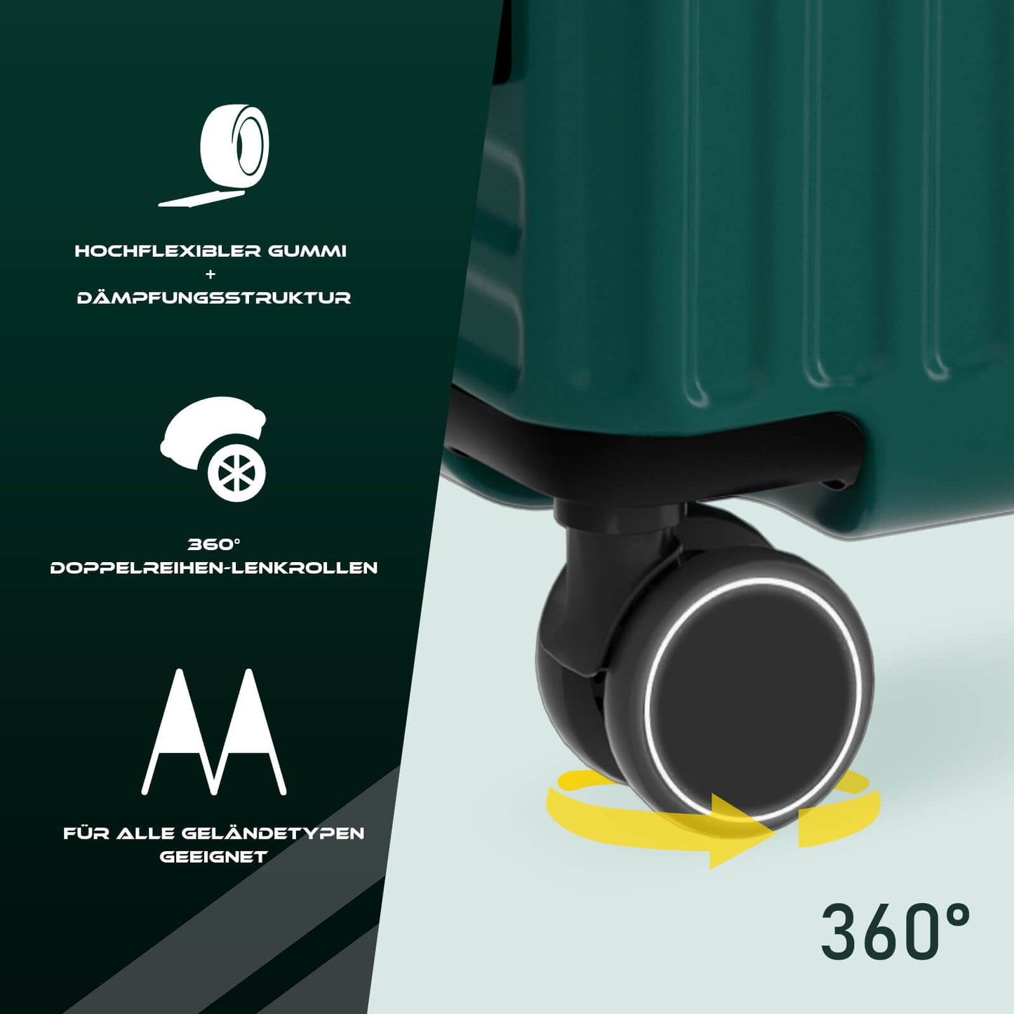 Vallsero LG2 Koffer Set (Dunkelgrün)