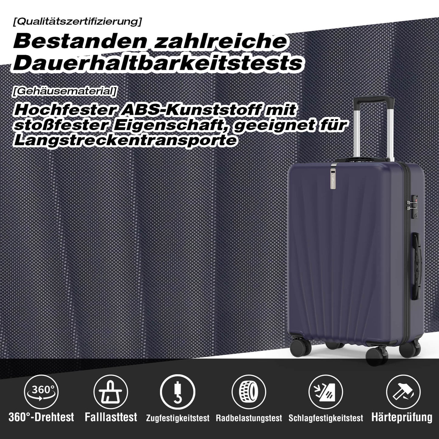 Vallsero LG3 Koffer Set 5-teilig(Dunkel Blau)