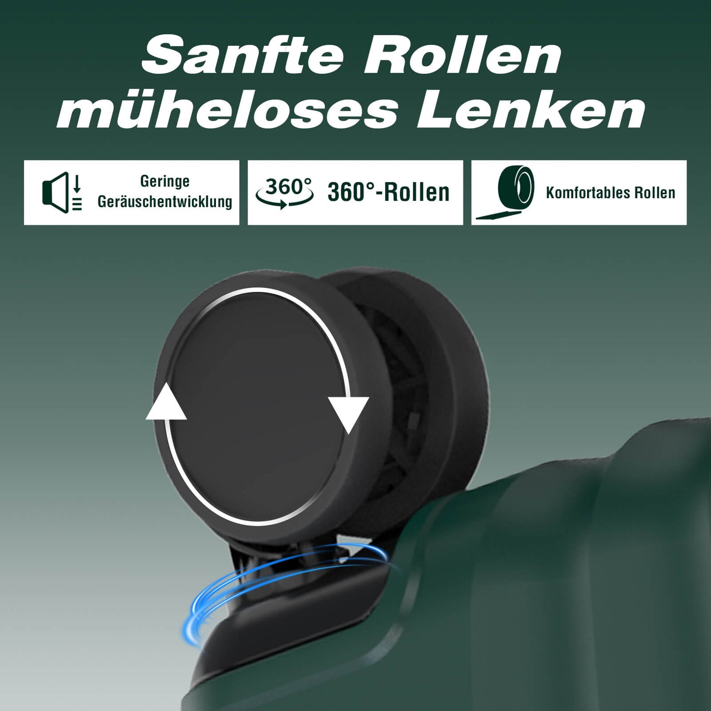 Vallsero LG3 Koffer Set 5-teilig(Dunkelgrün)