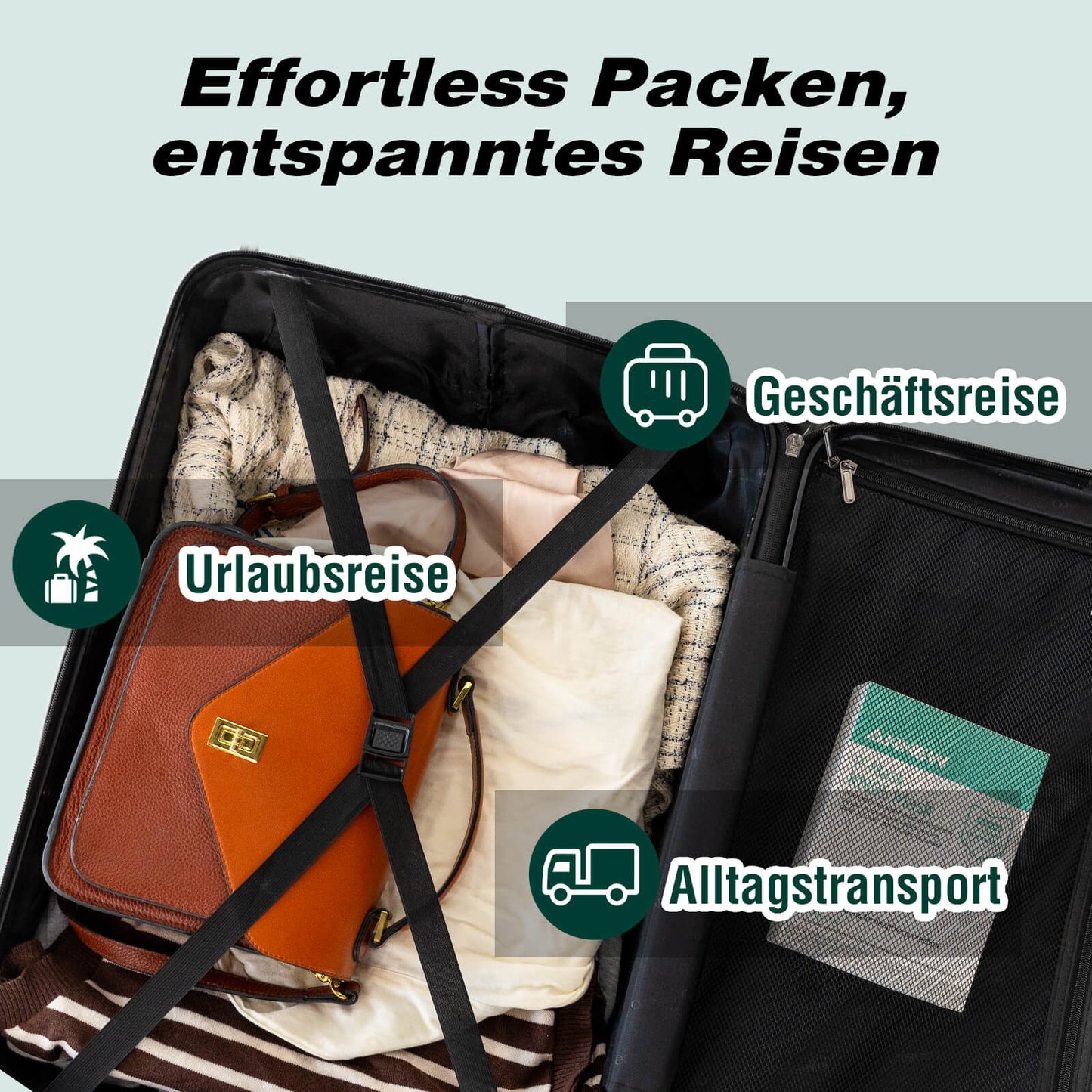 Vallsero LG3 Koffer Set 5-teilig(Dunkelgrün)