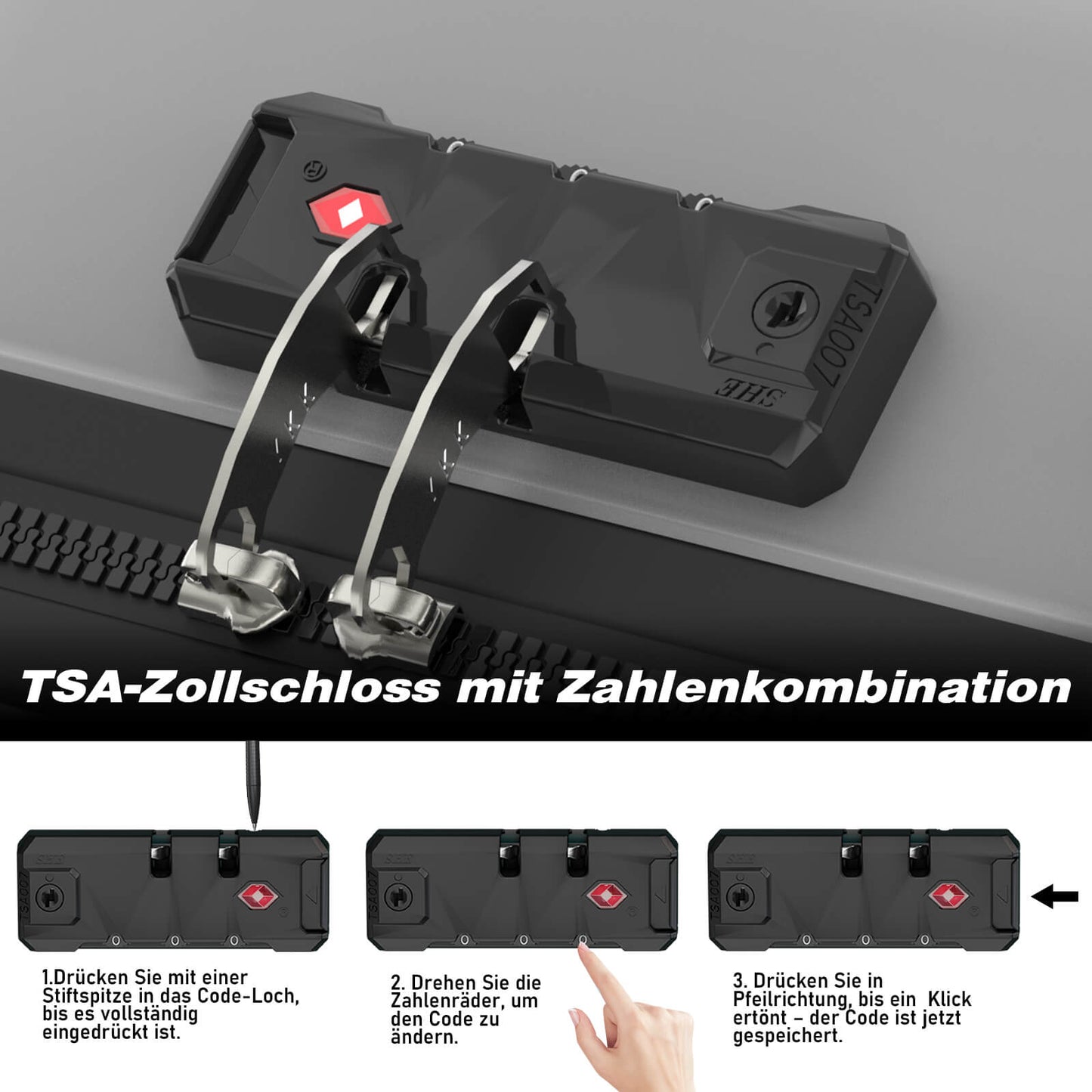 Vallsero LG3 Koffer Set 5-teilig(Silber)