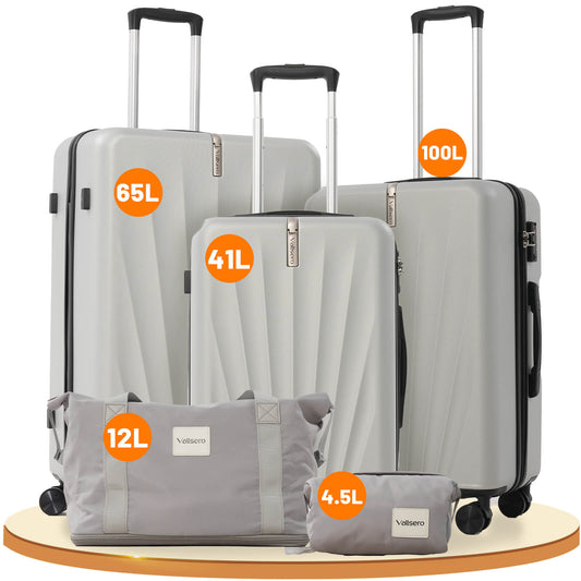 Vallsero LG3 Koffer Set 5-teilig(Silber)